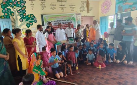 ಪಾಳಾ ಸ ಶಾಲೆಯಲ್ಲಿ ಮಕ್ಕಳಿಗೆ ಕಿಟ್ ವಿತರಣೆ