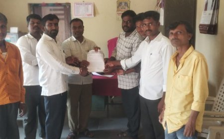 ಮಾದಿಗರ ಬಡಾವಣೆಗೆ ಮೂಲಭೂತ ಸೌಕರ್ಯ ಒದಗಿಸುವಂತೆ ಒತ್ತಾಯಿಸಿ ಮನವಿ