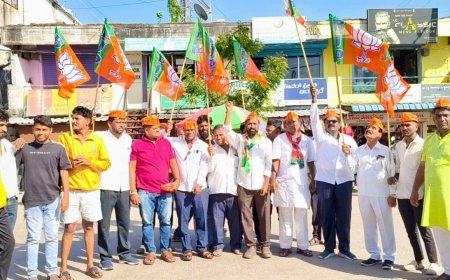 ವಾಡಿ ಯಲ್ಲಿ ಬಿಹಾರ ಗೆಲುವಿನ ಸಂಭ್ರಮ