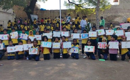 ತಾಳಿಕೋಟಿ: ಮಕ್ಕಳ ದಿನಾಚರಣೆ ಅಂಗವಾಗಿ ಚಿತ್ರಕಲಾ ಸ್ಪರ್ಧೆ