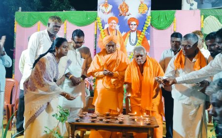 ದೀಪದ ಹಾಗೆ ಮನುಷ್ಯ ಇನ್ನೊಬ್ಬರ ಬಾಳಿಗೆ ಬೆಳಗಾಗಲಿ :..ಘನಲಿಂಗ ಸ್ವಾಮಿಜೀ.