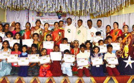 ವಿಜೇತರಾದ ಮಕ್ಕಳಿಗೆ ಪ್ರಮಾಣ ಪತ್ರ ವಿತರಿರಣೆ