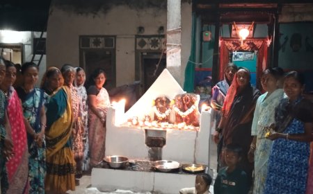 ನರೇಗಲ್ಲದಲ್ಲಿ ನಾಗದೇವರಿಗೆ ಕಾರ್ತಿಕ ದೀಪೋತ್ಸವ ಸಂಭ್ರಮ