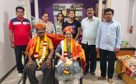 ಅಮ್ಮ ಪುರಸ್ಕೃತ ಅರುಣಾ ನರೇಂದ್ರ ದಂಪತಿಗೆ ಸನ್ಮಾನ