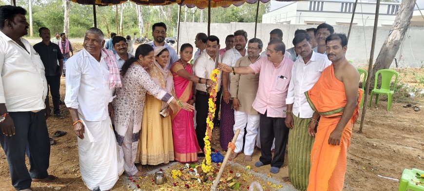 ಕೊಂಡಜ್ಜಿ ಬೆಟ್ಟದಲ್ಲಿ ರಂಗಾಯಣದ ಜಮೀನಿಗೆ ಬೇಲಿ ಭೂಮಿಪೂಜೆ