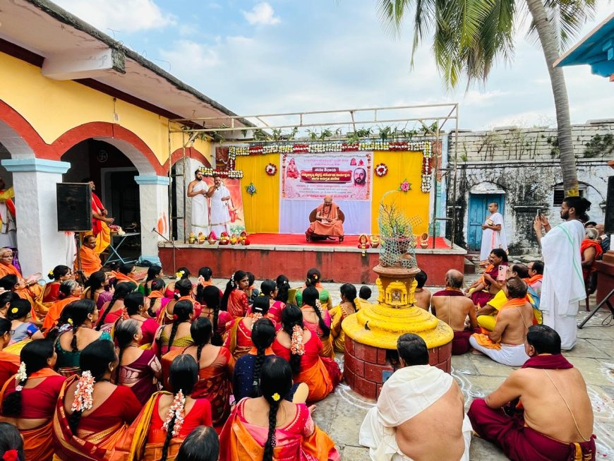 ಸೇಡಂ | ಯಡತೊರೆ ಶ್ರೀ ಶಂಕರಭಾರತಿ ಮಹಾಸ್ವಾಮಿಜಿ ಹೇಳಿಕೆ ( ಕಿಕ್ಕರ್ ) ಸನ್ನತಿಯಲ್ಲಿ ಸೌಂದರ್ಯಲಹರಿ ರಚನೆ