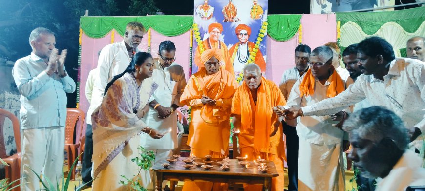 ದೀಪದ ಹಾಗೆ ಮನುಷ್ಯ ಇನ್ನೊಬ್ಬರ ಬಾಳಿಗೆ ಬೆಳಗಾಗಲಿ :..ಘನಲಿಂಗ ಸ್ವಾಮಿಜೀ.