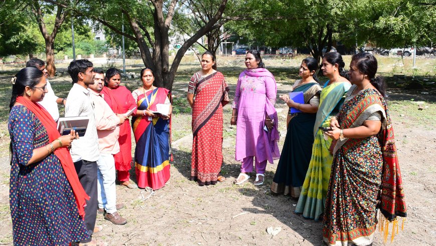 ಮೇಯರ್ ವರ್ಷಾ ರಾಜೀವ್ ಜಾನೆ ಅವರು ಉದ್ಯಾನವನಗಳ ಪರಿಶೀಲನೆ