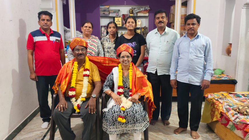 ಅಮ್ಮ ಪುರಸ್ಕೃತ ಅರುಣಾ ನರೇಂದ್ರ ದಂಪತಿಗೆ ಸನ್ಮಾನ