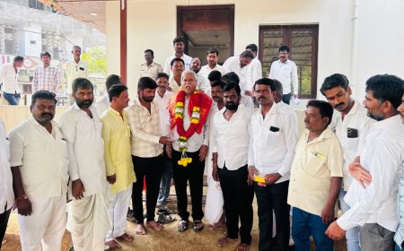 ಸಗರ ಪಟ್ಟಣ ಪಂಚಾಯಿತಿ-ಮಲ್ಲಿಕಾರ್ಜುನ ಕೊಬ್ರಿ ಅಭಿನಂದನೆ.