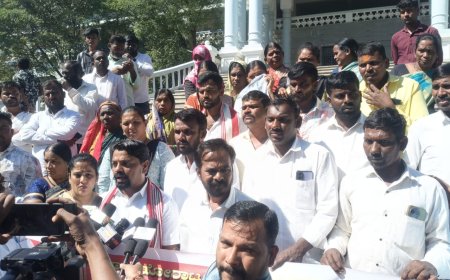 ಕಲಬುರಗಿಯಲ್ಲಿ ಬಿಸಿಎಂ ಇಲಾಖೆಯ ಕೋಟ್ಯಾಂತರ ಟೆಂಡರ್ ಅವ್ಯವಹಾರದ ವಿರುದ್ಧ ಬೃಹತ್ ಪ್ರತಿಭಟನೆ