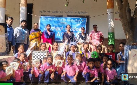 ಕೆನರಾ ಬ್ಯಾಂಕಯಿಂದ ಕ್ರೀಡಾ ಸಾಮಗ್ರಿಗಳ ವಿತರಣೆ.