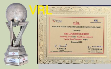 ವಿಆರ್‌ಎಲ್ ಲಾಜಿಸ್ಟಿಕ್ಸ್ ಲಿಮಿಟೆಡ್‌ಗೆ ಪ್ರತಿಷ್ಠಿತ ಪ್ರಶಸ್ತಿ ಗರಿ