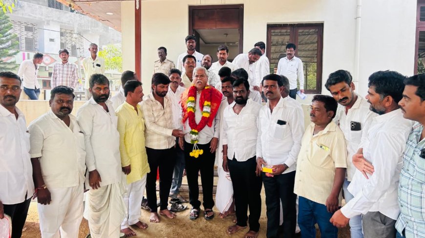 ಸಗರ ಪಟ್ಟಣ ಪಂಚಾಯಿತಿ-ಮಲ್ಲಿಕಾರ್ಜುನ ಕೊಬ್ರಿ ಅಭಿನಂದನೆ.