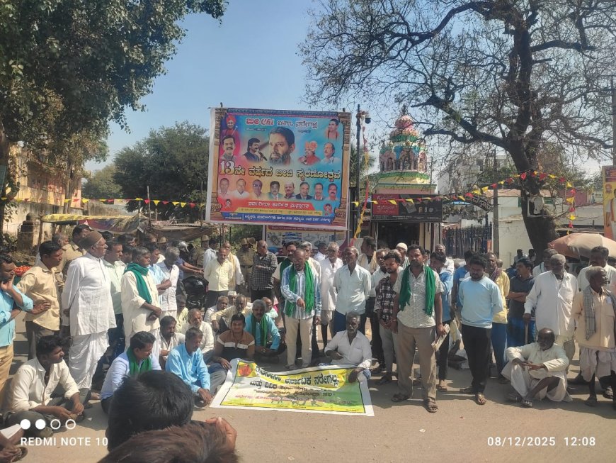 ನರೇಗಲ್ ರೈತ ಸೇನೆಯಿಂದ  ತಹಶೀಲ್ದಾರ್ ಕಿರಣಕುಮಾರ ಕುಲಕರ್ಣಿ ಅವರಿಗೆ ಮನವಿ