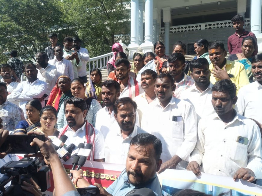 ಕಲಬುರಗಿಯಲ್ಲಿ ಬಿಸಿಎಂ ಇಲಾಖೆಯ ಕೋಟ್ಯಾಂತರ ಟೆಂಡರ್ ಅವ್ಯವಹಾರದ ವಿರುದ್ಧ ಬೃಹತ್ ಪ್ರತಿಭಟನೆ