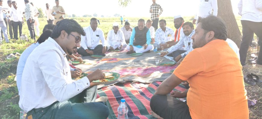 ರೈತರೊಂದಿಗೆ ಎಳ್ಳಮವಾಸ್ಯೆ ಆಚರಿಸಿದ ಶಾಸಕ ಪ್ರಭು‌ ಚವ್ಹಾಣ