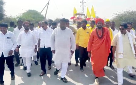 ಪ್ರಣವಾನಂದ ಶ್ರೀಗಳ ಪಾದಯಾತ್ರೆ ಇಂದು ( ಜ 8) ಜೇವರ್ಗಿಗೆ