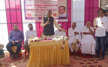 ವಡಗಾಂವ ಹೋಬಳಿಯಲ್ಲಿ ಶಾಸಕ ಪ್ರಭು ಚವ್ಹಾಣ ಗ್ರಾಮ ಸಂಚಾರ