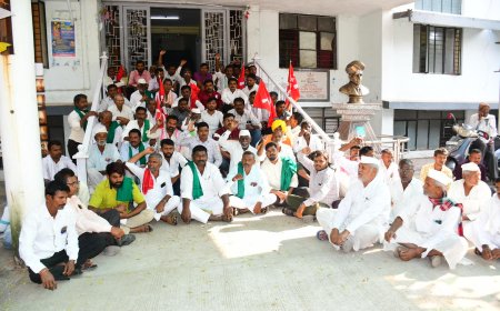 ತೊಗರಿ ಬೆಳೆಗಾರರ ಬೇಡಿಕೆಗಳಿಗೆ ಒತ್ತಾಯ ಕಲಬುರ್ಗಿಯಲ್ಲಿ ರೈತರ ಧರಣಿ ಸತ್ಯಾಗ್ರಹ