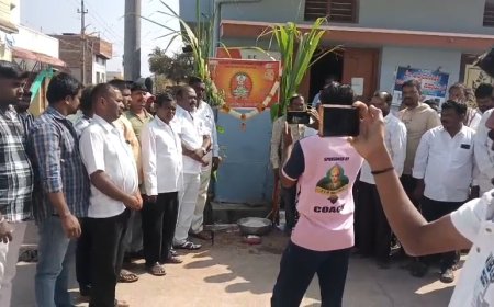 ನರೇಗಲ್ಲ ಪಟ್ಟಣದಲ್ಲಿ ಕಾಯಕಯೋಗಿ ಶ್ರೀ ಸಿದ್ದರಾಮೇಶ್ವರ ಜಯಂತಿಯನ್ನು ಆಚರಿಸಲಾಯಿತು