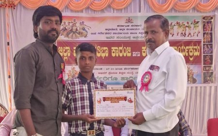 ಕ್ಲೆ ಮಾಡೆಲಿಂಗನಲ್ಲಿ ರಾಜ್ಯಮಟ್ಟಕ್ಕೆ ಆಯ್ಕೆ.