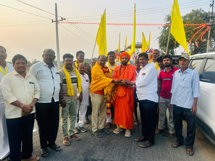 ಪ್ರಣವಾನಂದ ಶ್ರೀಗಳ ಪಾದಯಾತ್ರೆ 13ನೇ ದಿನಕ್ಕೆ  ಈಡಿಗರ ಮಕ್ಕಳ ಭವಿಷ್ಯ ನಿರ್ಮಾಣಕ್ಕಾಗಿ ಹೋರಾಟದ ಕಿಚ್ಚು