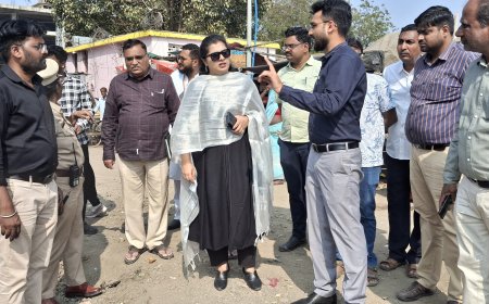 ಜಿಲ್ಲಾಧಿಕಾರಿಗಳಿಂದ ಸಿಟಿ ರೌಂಡ್: ರಸ್ತೆ ದುರಸ್ತಿ,‌ಗುಂಡಿ ಮುಚ್ಚುವ ಕಾರ್ಯ ಪರಿಶೀಲನೆ