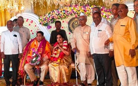 ಖ್ಯಾತ ಉದ್ಯಮಿ ಸುಭಾಷ ಬಿಜಾಪುರೆ ದಂಪತಿ ಅವರಿಗೆ ಸನ್ಮಾನ