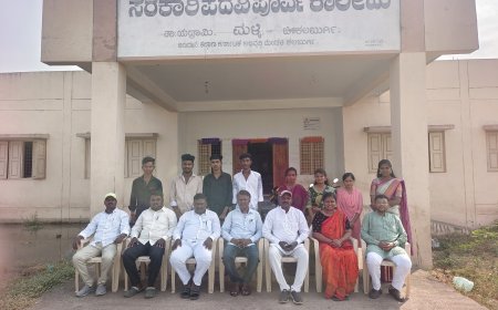 ಸರ್ಕಾರಿ ಪದವಿ ಪೂರ್ವ ಕಾಲೇಜಿನಲ್ಲಿ ದ್ವಿತೀಯ ಪಿಯುಸಿ ವಿದ್ಯಾರ್ಥಿಗಳ ಅದ್ದೂರಿ ಬೀಳ್ಕೊಡುಗೆ ಸಮಾರಂಭ