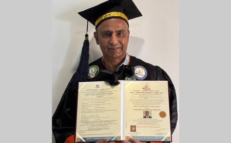 ವೆಂಕಟೇಶ್ ವೇದಾಂತಿ ಅವರಿಗೆ ಪಿಎಚ್.ಡಿ