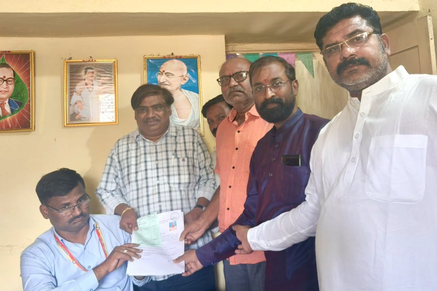 ಚಿತ್ತಾಪುರ ಒಕ್ಕಲುತನ ಹುಟ್ಟುವಳಿ ಮಾರಾಟ ಸಹಕಾರಿ ಸಂಘದ ಚುನಾವಣೆಯ ಬಿಜೆಪಿ ಅಭ್ಯರ್ಥಿಯಾಗಿ ಅಶೋಕ ಹರನಾಳ ನಾಮ ಪತ್ರ ಸಲ್ಲಿಕೆ