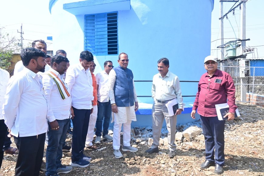 ಬಹುಗ್ರಾಮ ಕುಡಿಯುವ ನೀರಿನ ಕಾಮಗಾರಿ ಪರಿಶೀಲಿಸಿದ ಶಾಸಕ ಪ್ರಭು ಚವ್ಹಾಣ  ಕಾಮಗಾರಿ ವಿಳಂಬಕ್ಕೆ ಗುತ್ತಿಗೆದಾರರ ವಿರುದ್ಧ ಆಕ್ರೋಶ