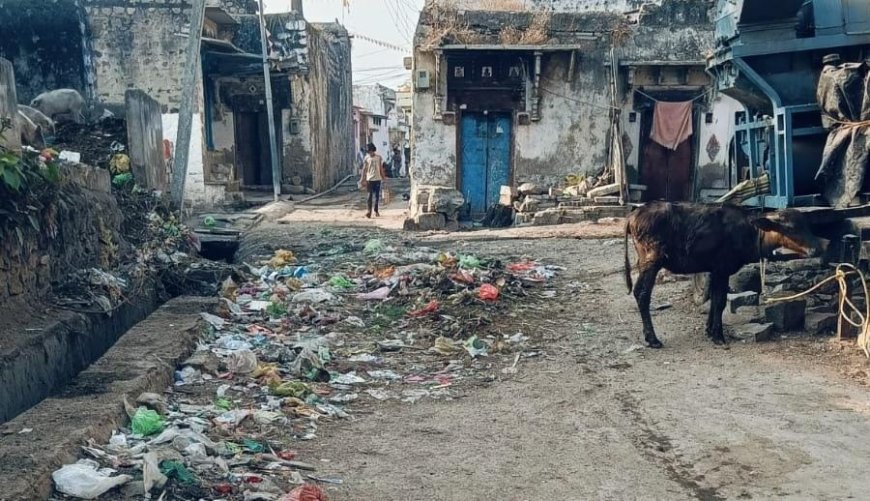 ಸಗರ ರಸ್ತೆಯ ಮೇಲೆ ಕಸದ ರಾಶಿ.