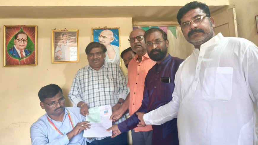 ಚಿತ್ತಾಪುರ ಒಕ್ಕಲುತನ ಹುಟ್ಟುವಳಿ ಮಾರಾಟ ಸಹಕಾರಿ ಸಂಘದ ಚುನಾವಣೆಯ ಬಿಜೆಪಿ ಅಭ್ಯರ್ಥಿಯಾಗಿ ಅಶೋಕ ಹರನಾಳ ನಾಮ ಪತ್ರ ಸಲ್ಲಿಕೆ