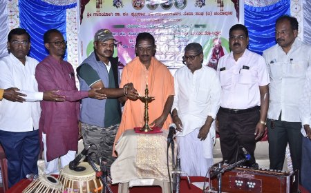 ಗಾಯಕ ರೇವಣಸಿದ್ದಯ್ಯ ಹಿರೇಮಠ ಅವರ ಗುರುವಿನ ಮೇಲಿನ ಶ್ರದ್ಧೆ ಅನುಕರಣೀಯ- ಜಗನ್ನಾಥ ಶೇರಿಕಾರ