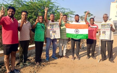 ವಾಡಿಯಲ್ಲಿ ಭಾರತದ ಗೆಲುವಿನ ಖುಷಿ