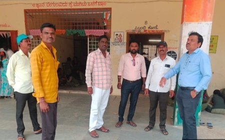 ಸಗರ ಕೆಪಿಎಸ್ ಶಾಲೆಗೆ ಪಿಡಿಒ ಬೇಟಿ.