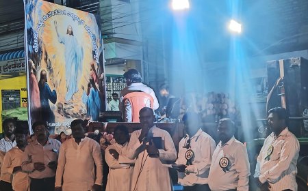 ಗುಡ್ ಫ್ರೈಡೇ : ಕ್ರೈಸ್ತ ಬಾಂಧವರಿಂದ ಶಾಂತಿ ಪ್ರಚಾರ ಯಾತ್ರೆ :..