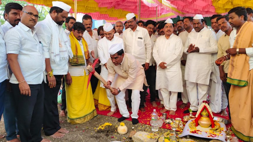 ಸೇಡಂ ಬ್ಲಾಕ್ ಕಾಂಗ್ರೆಸ್ ಕಚೇರಿ ನೂತನ ಕಟ್ಟಡ ಭೂಮಿ ಪೂಜೆ