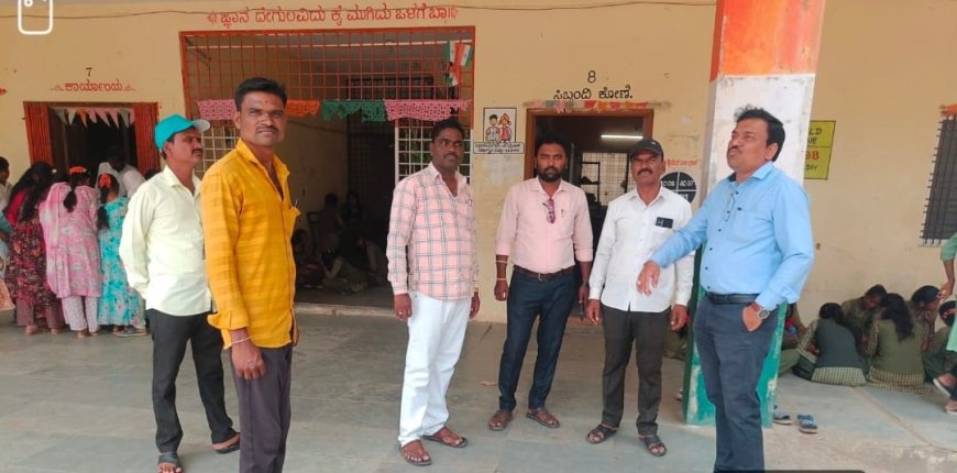 ಸಗರ ಕೆಪಿಎಸ್ ಶಾಲೆಗೆ ಪಿಡಿಒ ಬೇಟಿ.