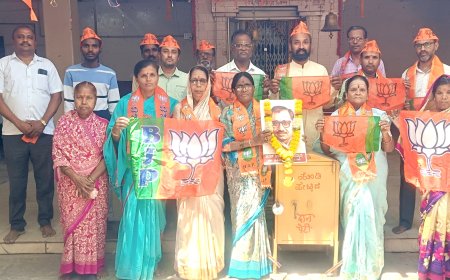 ವಾಡಿ ಯಲ್ಲಿ ಬಿಜೆಪಿ ಸಂಸ್ಥಾಪನ ದಿನಾಚರಣೆ