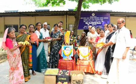 ಕಲಬುರ್ಗಿಯಲ್ಲಿ ಅರ್ಥಪೂರ್ಣ ಜಯಂತಿ ಆಚರಣೆ: ವೃದ್ಧಾಶ್ರಮದಲ್ಲಿ ಸೇವಾ ಕಾರ್ಯ