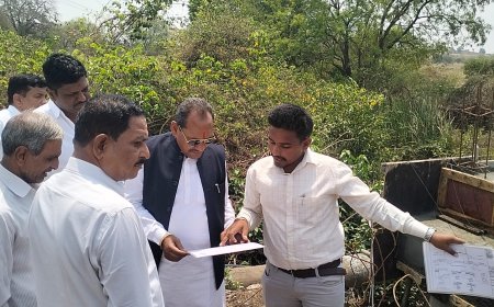 ಬೆಳಕೋಣಿ(ಚೌ) ಸೇತುವೆ ಕಾಮಗಾರಿ ಪರಿಶೀಲಿಸಿದ ಶಾಸಕ ಪ್ರಭು ಚವ್ಹಾಣ