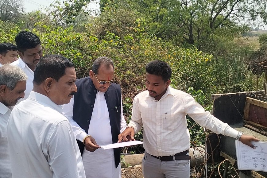 ಬೆಳಕೋಣಿ(ಚೌ) ಸೇತುವೆ ಕಾಮಗಾರಿ ಪರಿಶೀಲಿಸಿದ ಶಾಸಕ ಪ್ರಭು ಚವ್ಹಾಣ