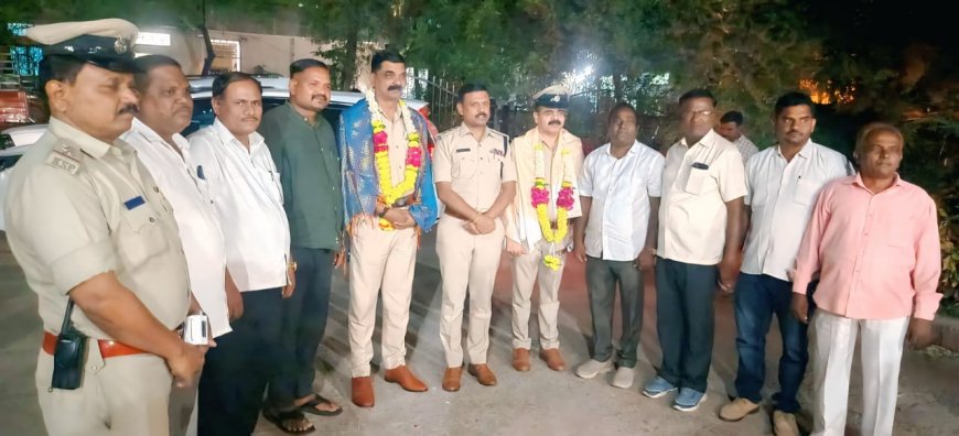 ಪೊಲೀಸ ಅಧಿಕಾರಿಗಳಿಗೆ ಗೌರವ ಸನ್ಮಾನ