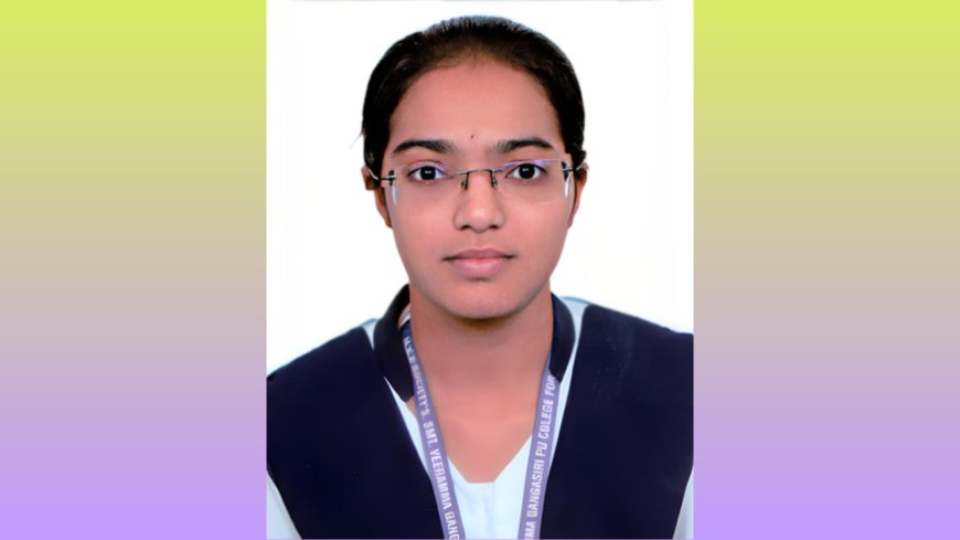 ವಿ ಜಿ ಮಹಿಳಾ ಕಾಲೇಜಿನ ಸೃಷ್ಟಿ ಮಲ್ಲಿನಾಥ ಕಲಾ ವಿಭಾಗಕ್ಕೆ ರಾಜ್ಯಕ್ಕೆ ಟಾಪರ್