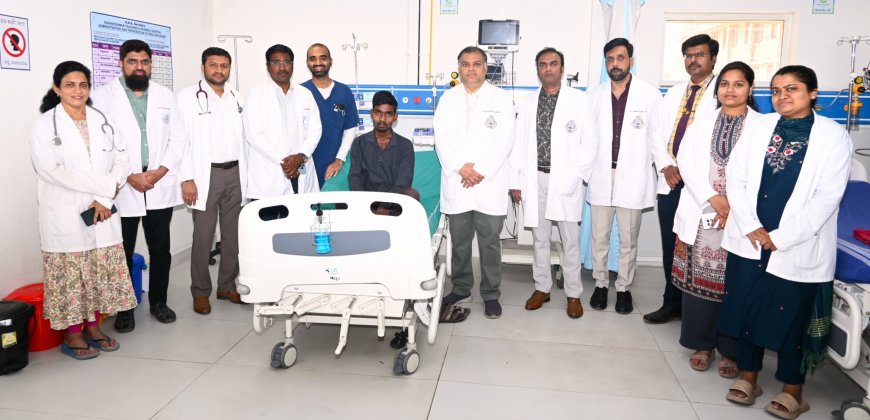 ಹೊಟ್ಟೆಯ ಗಂಭೀರ ಗಾಯದಿಂದ ಜೀವನ್ಮರಣದ ನಡುವೆ ಹೋರಾಡುತ್ತಿದ್ದ ಯುವಕನ ಜೀವ ಉಳಿಸಿದ ಬಸವೇಶ್ವರ ಆಸ್ಪತ್ರೆ