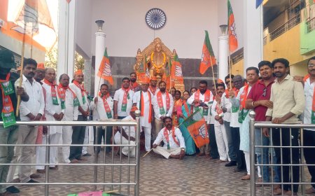 ವಾಡಿ ಯಲ್ಲಿ  ಮೂರು ರಾಜ್ಯಗಳಲ್ಲಿನ ಬಿಜೆಪಿಯ ಭರ್ಜರಿ ಗೆಲುವಿನ ಸಂಭ್ರಮ