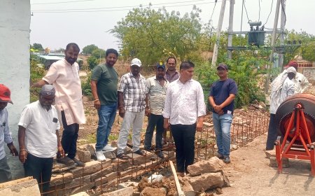 ಬಿಜೆಪಿ ಮುಖಂಡರಿಂದ ಕಾಮಗಾರಿ ವೀಕ್ಷಣೆ